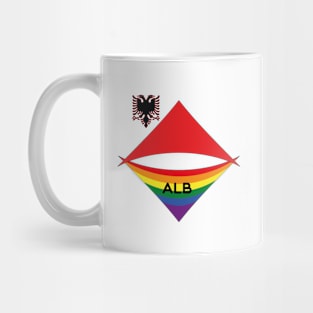 Albania  pride flag Mug